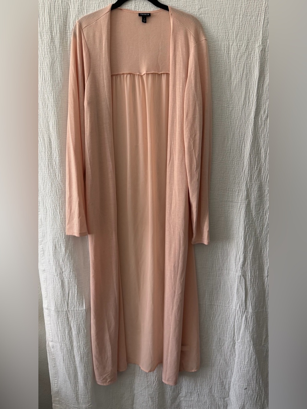 torrid Blush Long Sleeve Maxi Kimono